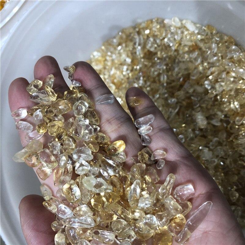 Natural Brazil Citrine Gravel Chips -Wholesale Crystals