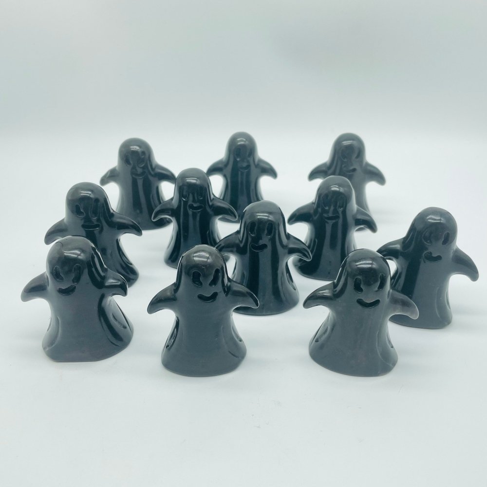 11 Pieces Banded Obsidian Ghost Carving Closeout -Wholesale Crystals