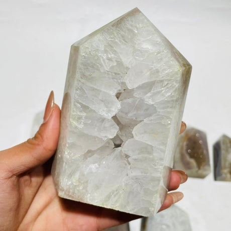 11 Pieces Geode Druzy Agate Tower - Wholesale Crystals