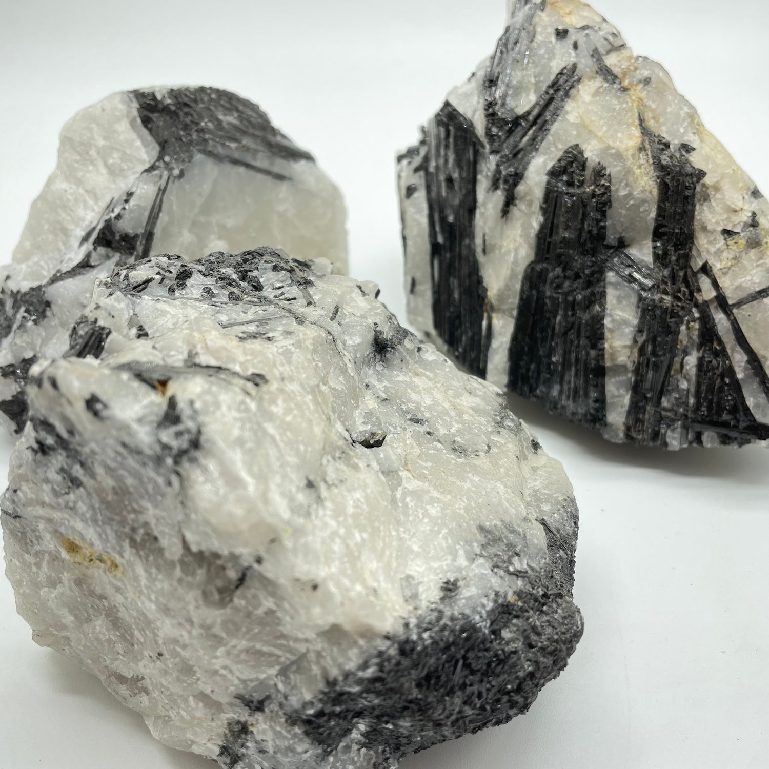 Large Raw Black Tourmaline With Quartz -Wholesale Crystals