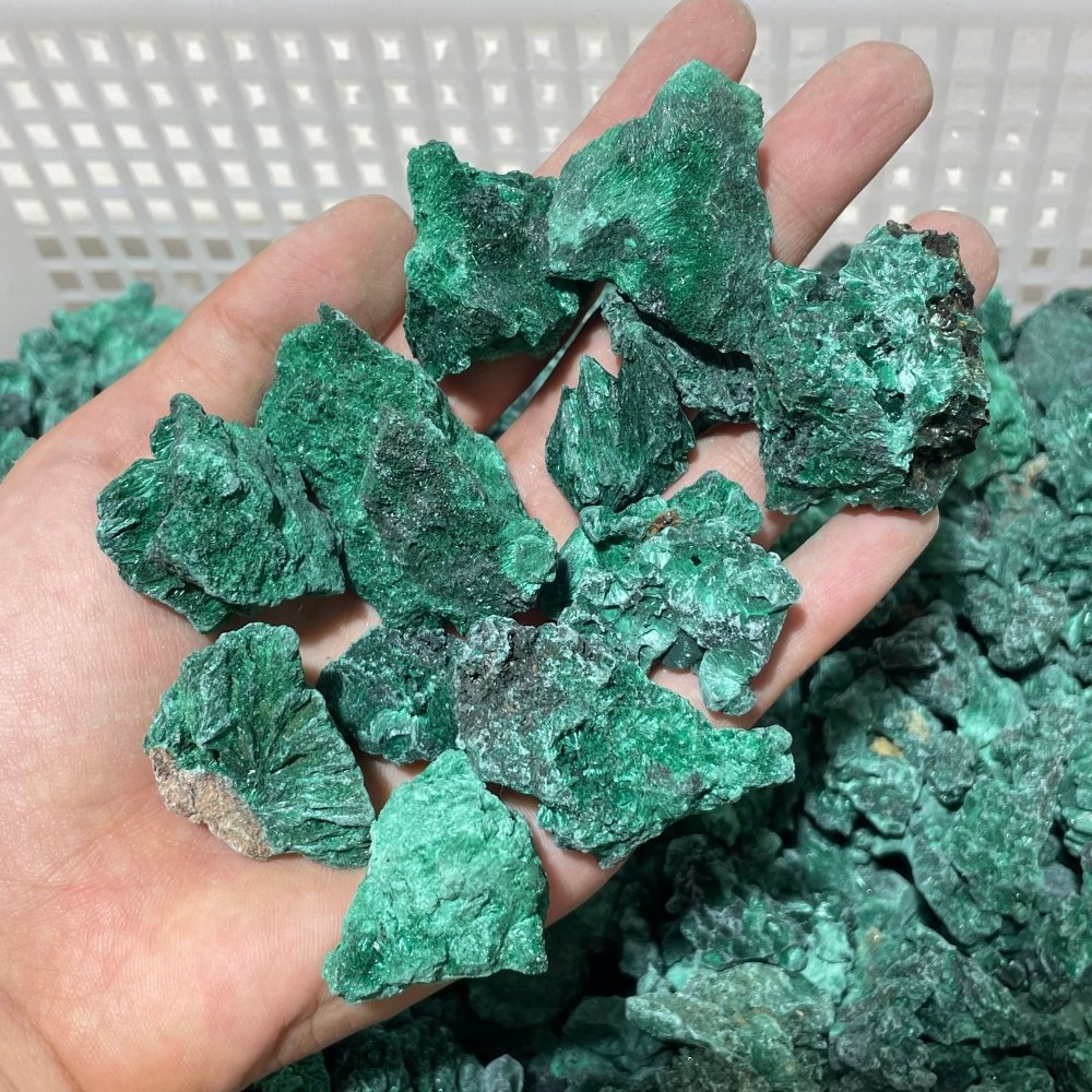 11lbs Natural Small Raw Malachite High Quality -Wholesale Crystals