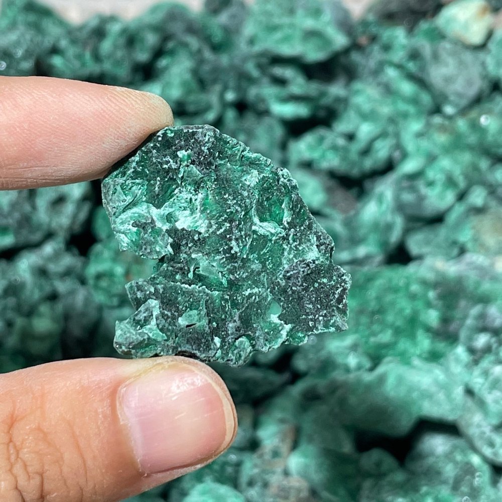 11lbs Natural Small Raw Malachite High Quality -Wholesale Crystals