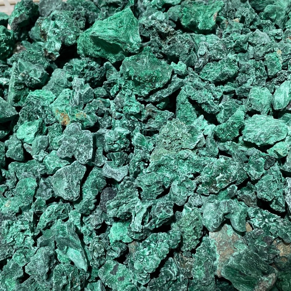 11lbs Natural Small Raw Malachite High Quality -Wholesale Crystals
