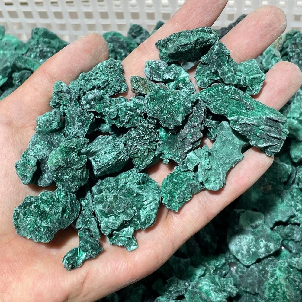 11lbs Natural Small Raw Malachite High Quality -Wholesale Crystals