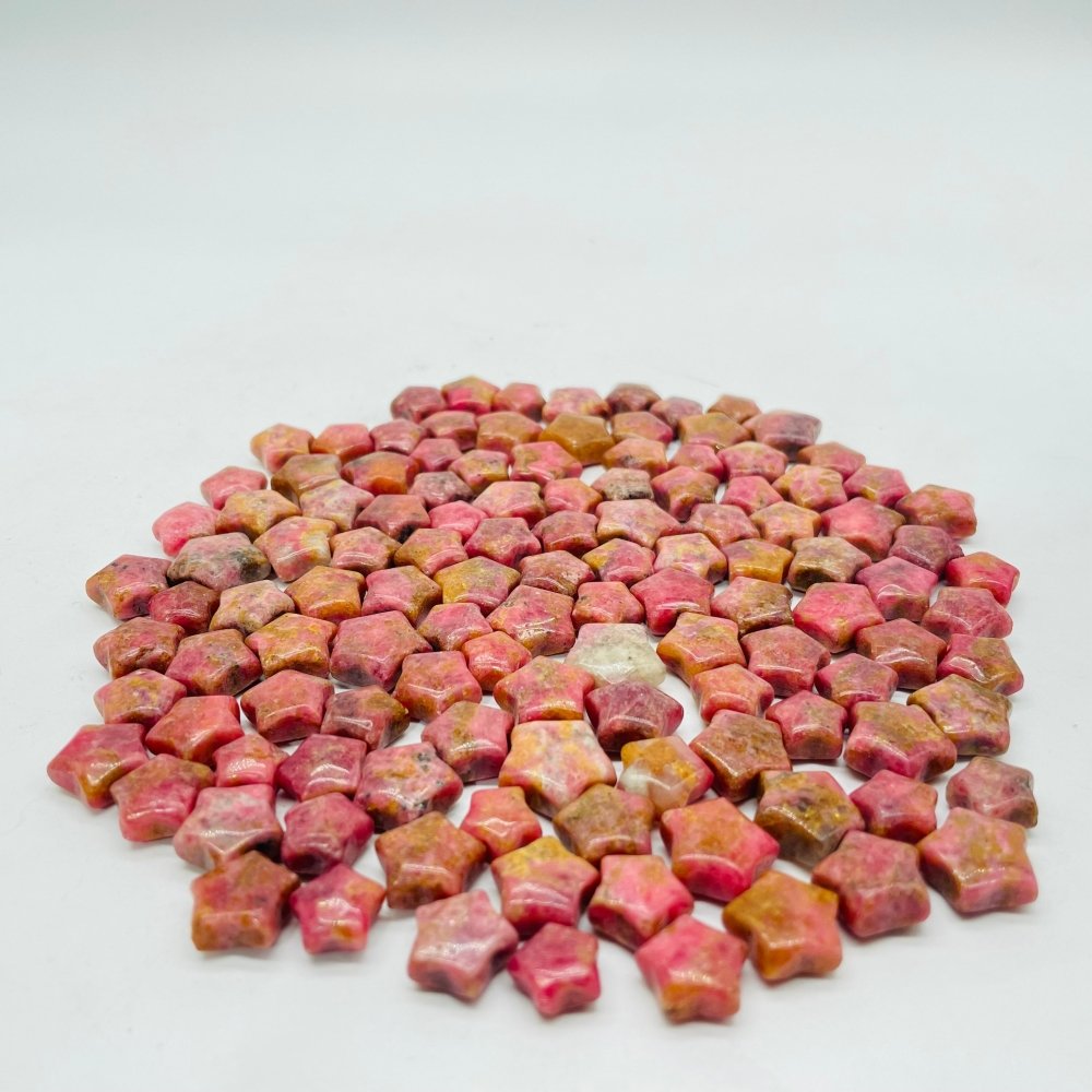 121 Pieces Mini Rhodonite Star DIY Pendant -Wholesale Crystals
