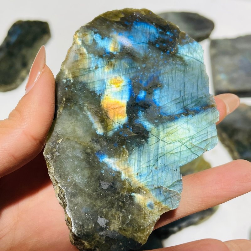 13 Pieces High Quality Labradorite Slab -Wholesale Crystals