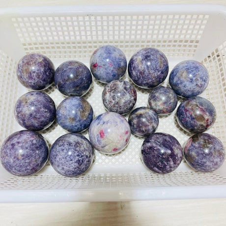 16 Pieces Large Unicorn Stone Spheres -Wholesale Crystals