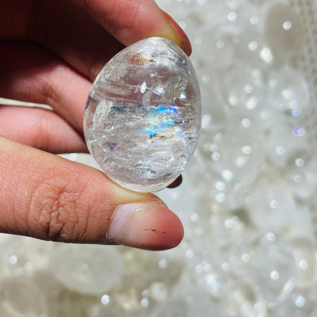 132 Pieces Rainbow Clear Quartz Tumbled -Wholesale Crystals