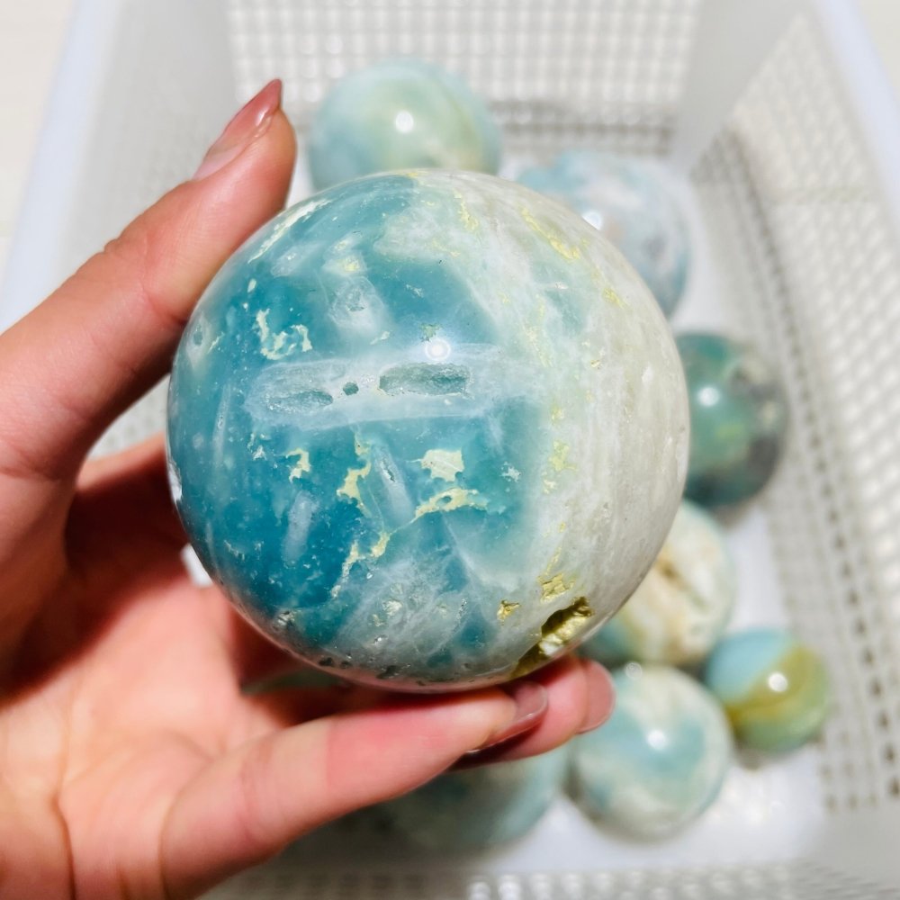 14 Pieces Large Caribbean Sphere Ball -Wholesale Crystals