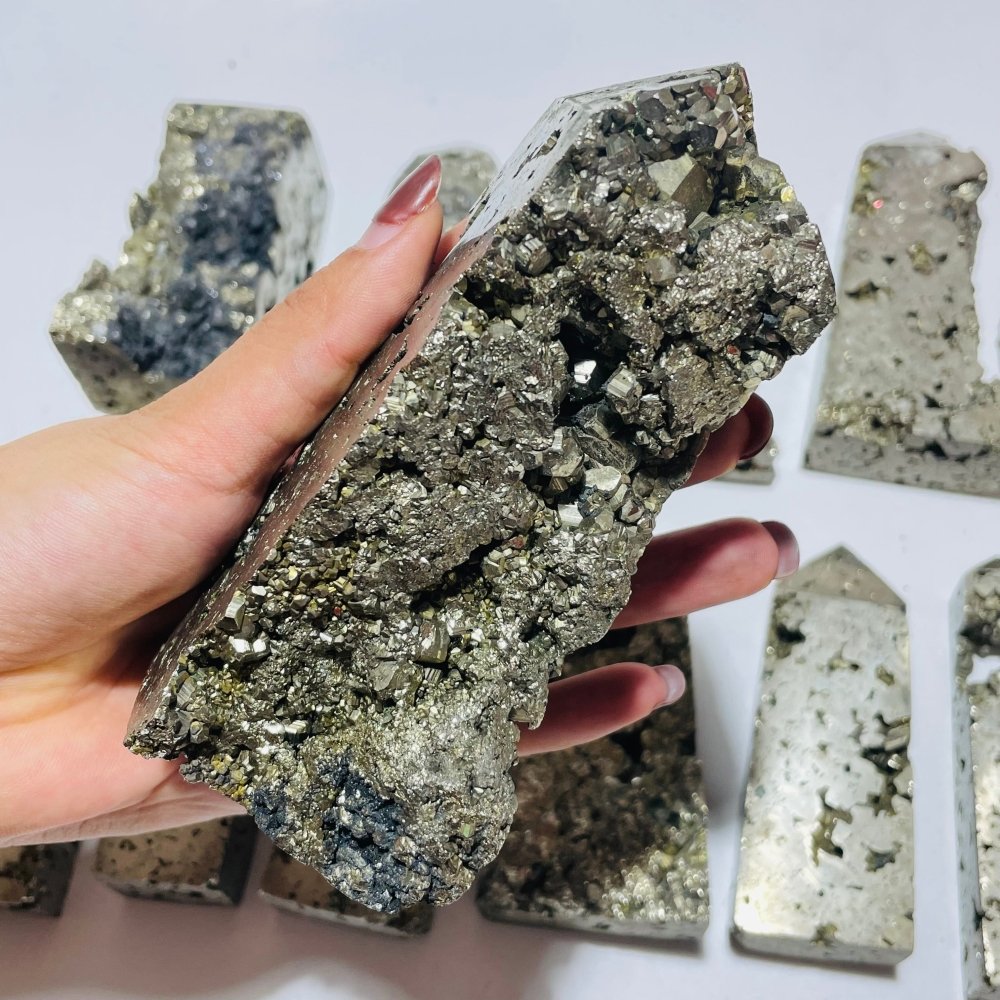 14 Pieces Pyrite Tower Points -Wholesale Crystals