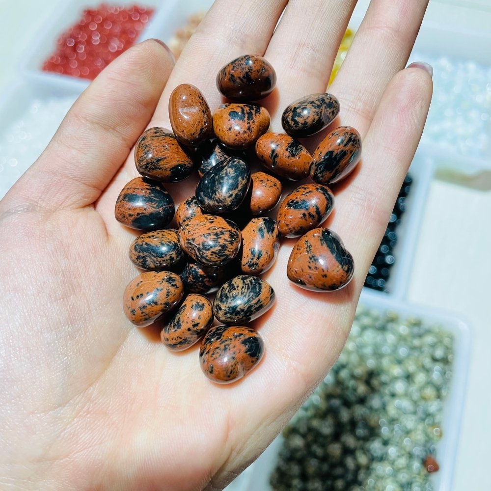14Types Mini Heart Wholesale Unakite&Obsidian Ocean Jasper -Wholesale Crystals