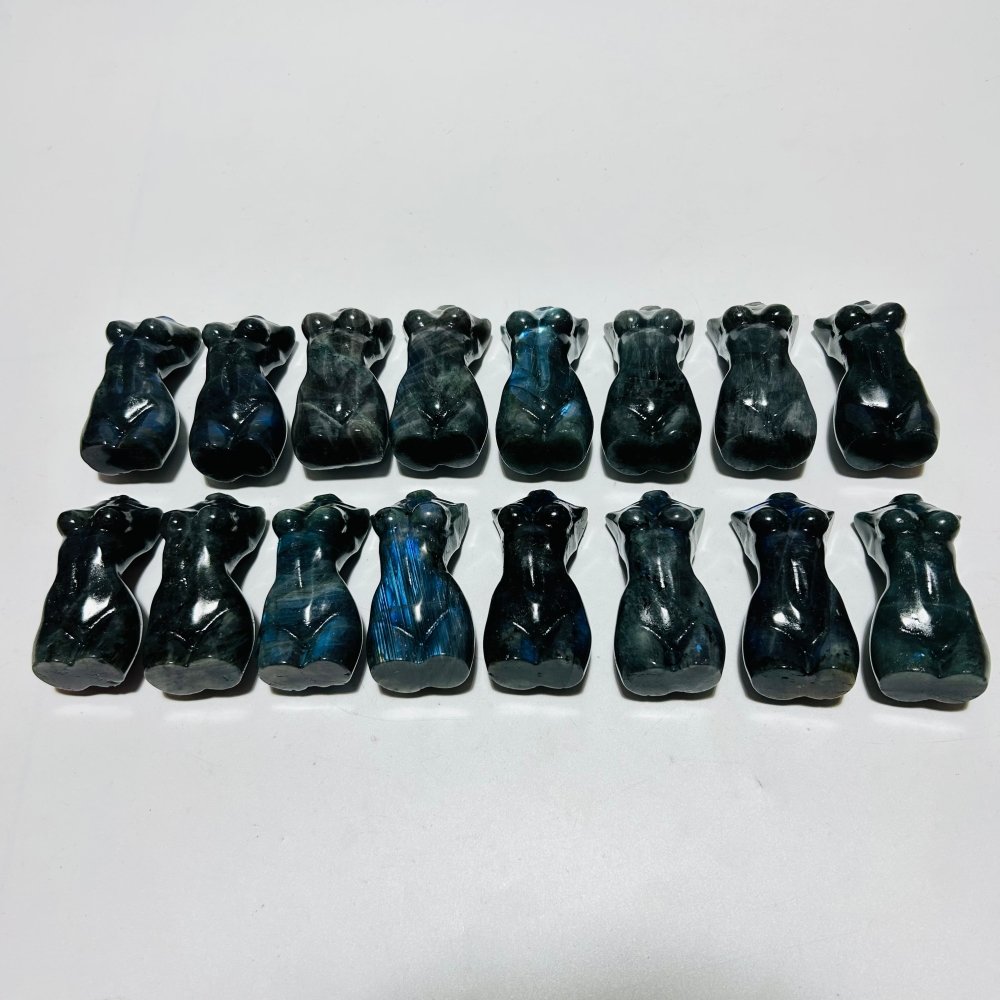 16 Pieces High Quality Labradorite Goddess Large Carving -Wholesale Crystals