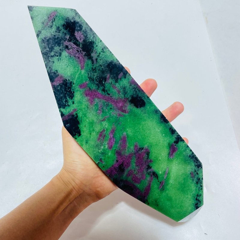 2 Pieces Large Ruby Zoisite Slab Free Form -Wholesale Crystals