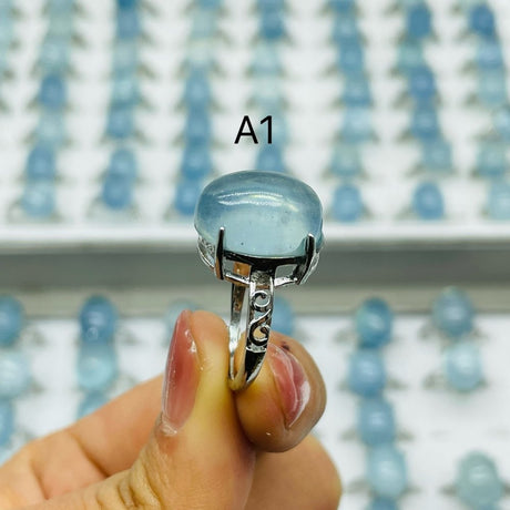 2 Types Aquamarine Ring Wholesale -Wholesale Crystals