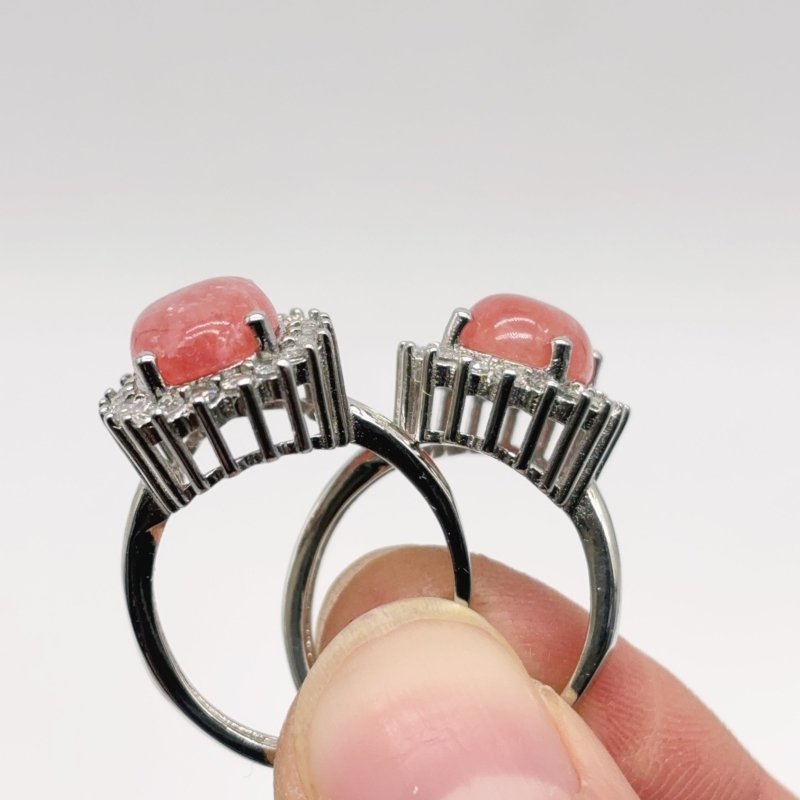 2 Types Red Rhodochrosite Ring Wholesale - Wholesale Crystals