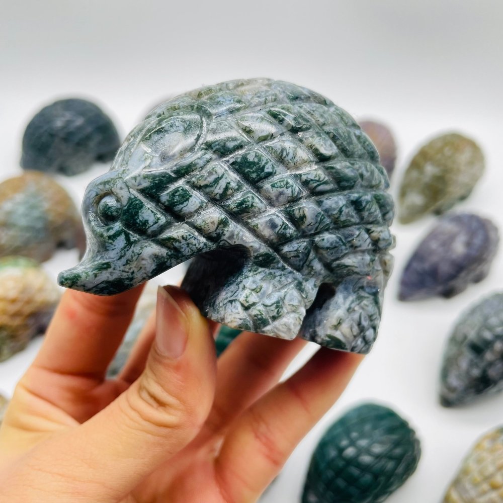 20 Pieces Large Ocean Jasper Hedgehog Carving -Wholesale Crystals