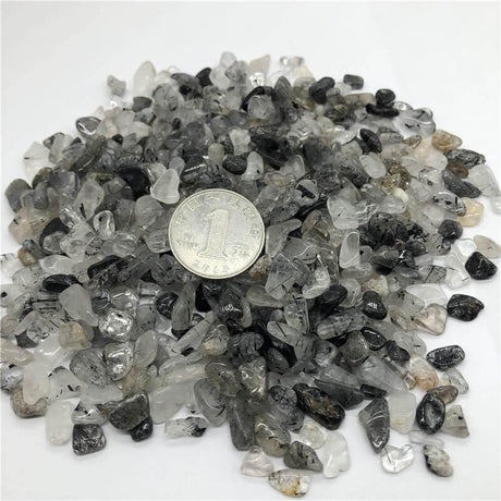 Black tourmaline Gravel Quartz Crystal Chips -Wholesale Crystals