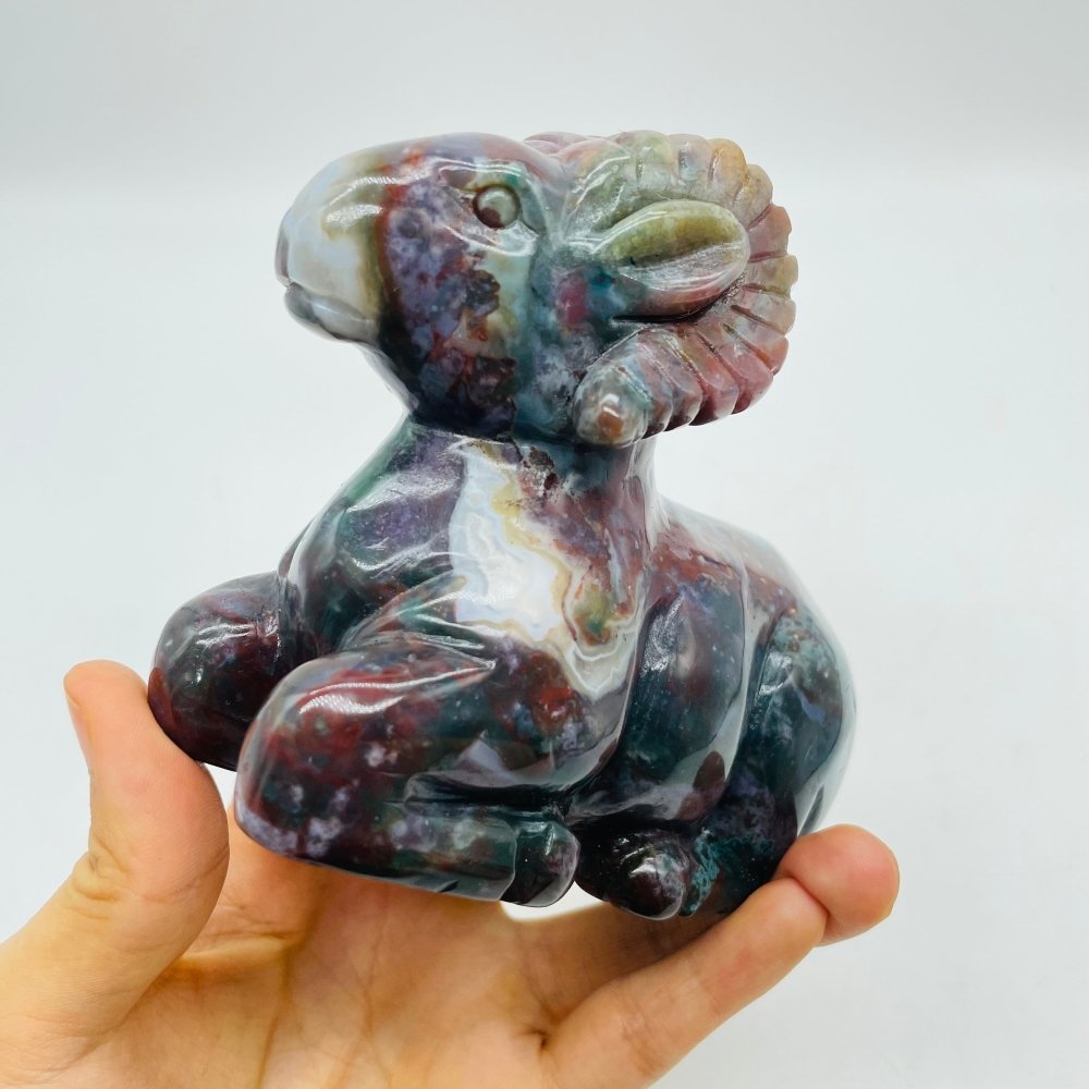 High Quality Ocean Jasper Goat Carving -Wholesale Crystals
