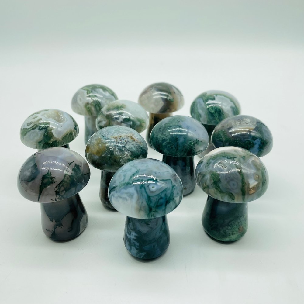 2Inch Moss Agate Mushrooms Crystal Wholesale -Wholesale Crystals