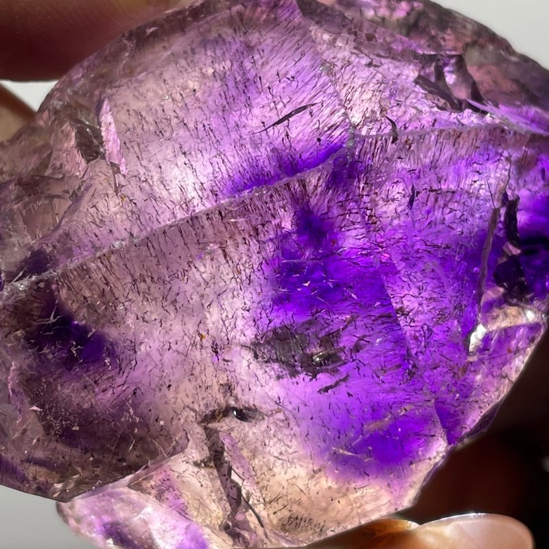 3 Pieces Amethyst Super7 Skeletal Quartz Raw Stone For Collection - Wholesale Crystals