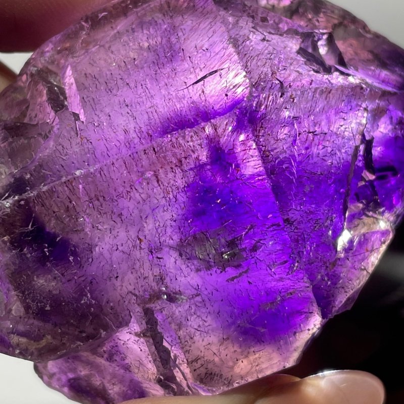 3 Pieces Amethyst Super7 Skeletal Quartz Raw Stone For Collection - Wholesale Crystals