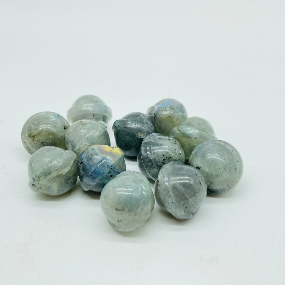 3 Types UFO Universe Shape Sphere Carving Wholesale Ocean Jasper Labradorite Tiger Eye -Wholesale Crystals