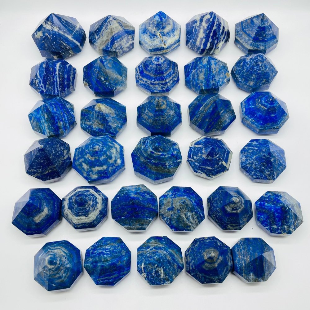31 Pieces Lapis Lazuli Diamond Shape Carving -Wholesale Crystals