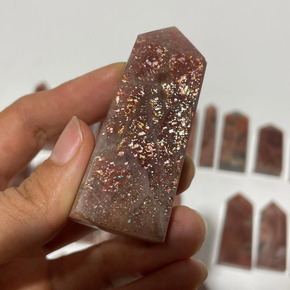 35 Pieces High Quality Sunstone Points -Wholesale Crystals