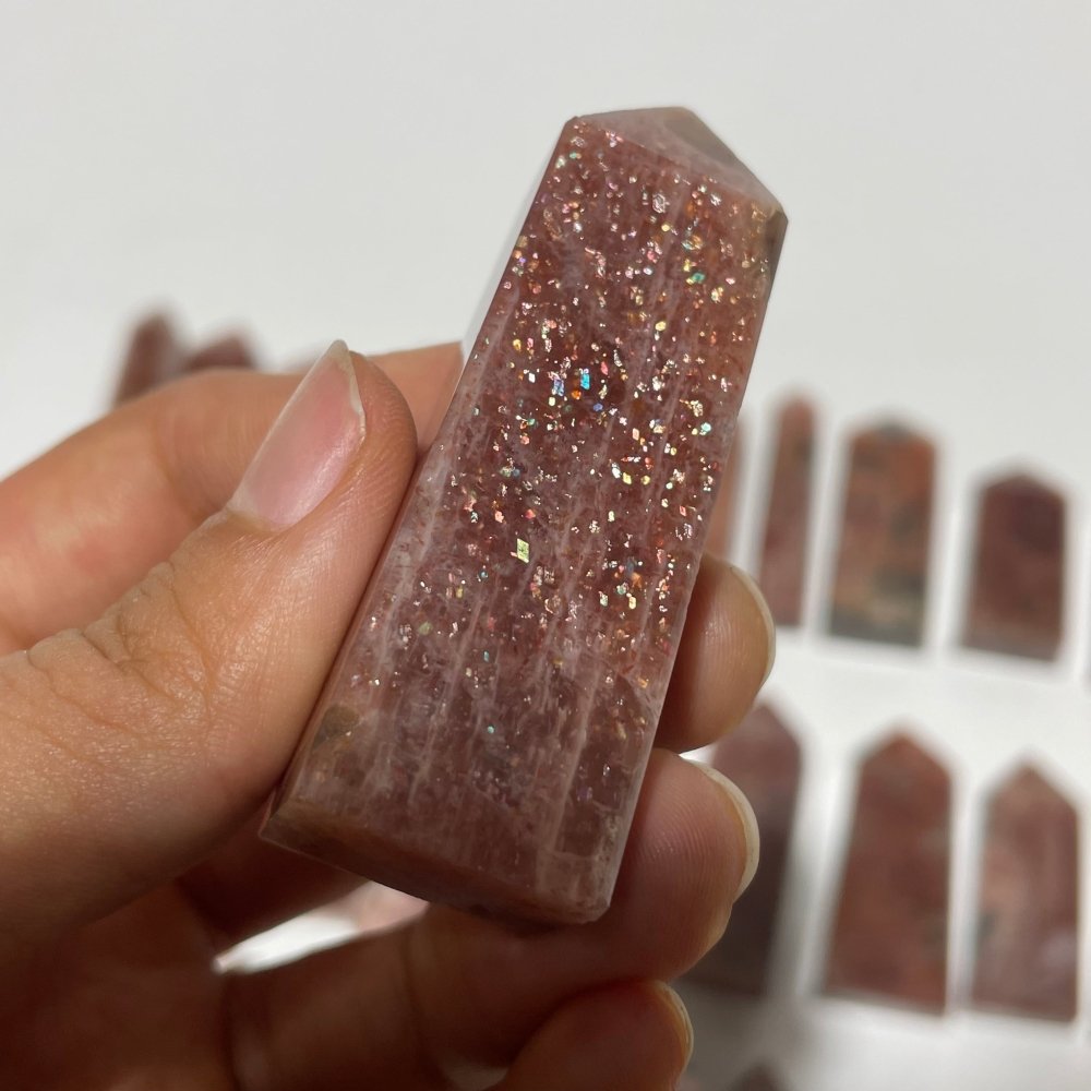 35 Pieces High Quality Sunstone Points -Wholesale Crystals