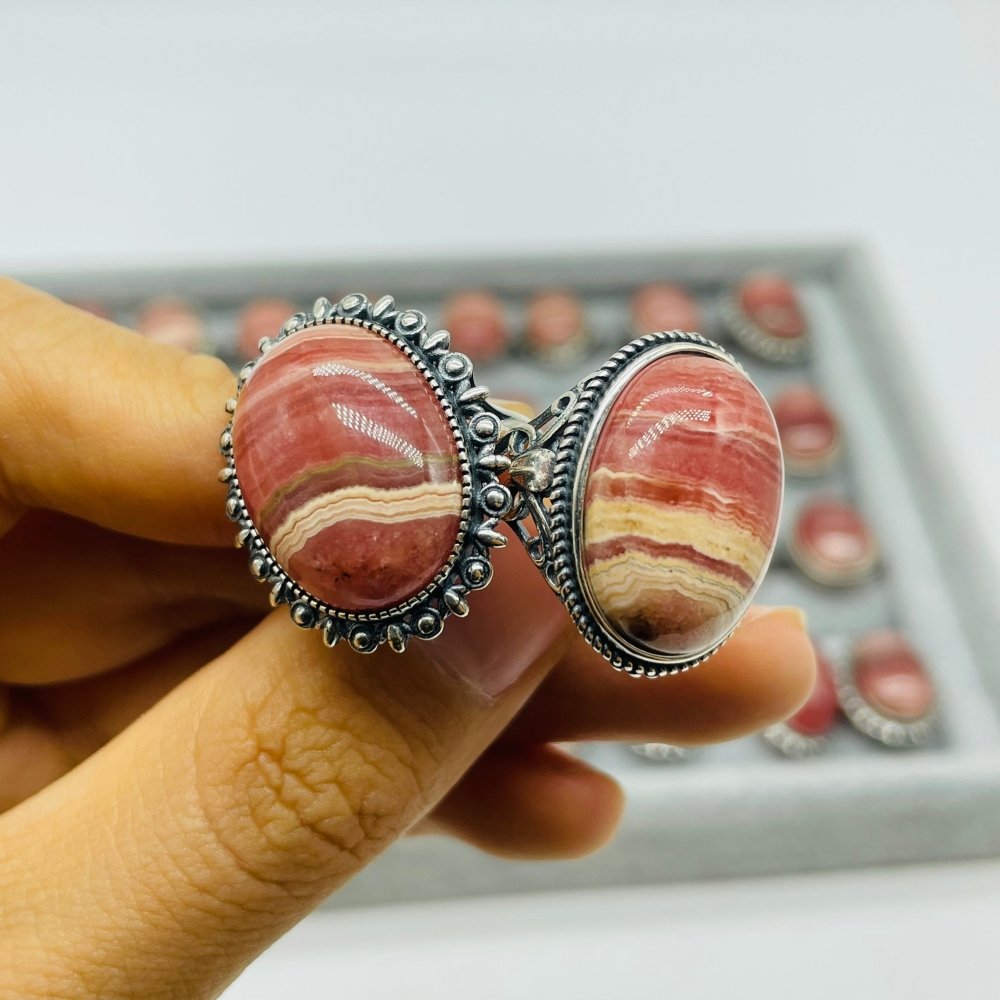 36 Pieces Rhodochrosite Ring -Wholesale Crystals