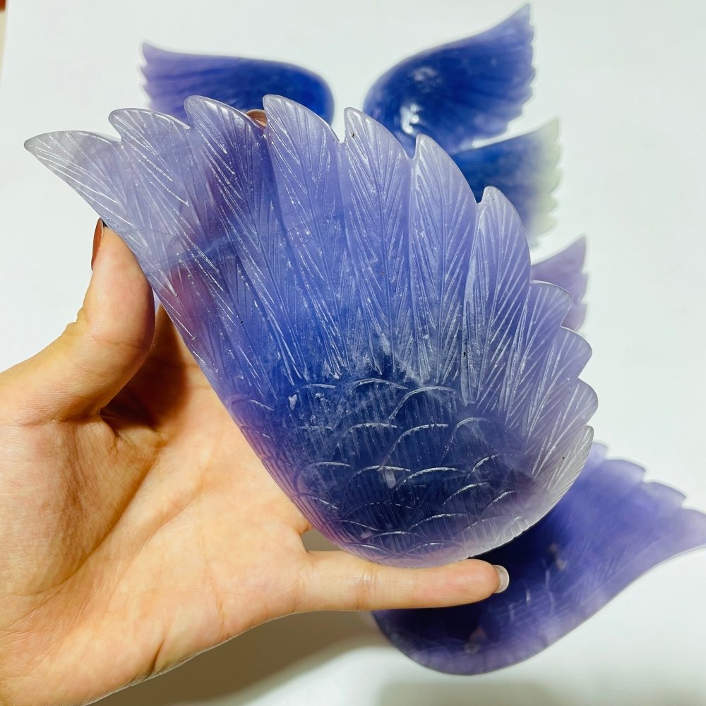 4 Pairs Beautiful Purple Fluorite Angel Wing -Wholesale Crystals