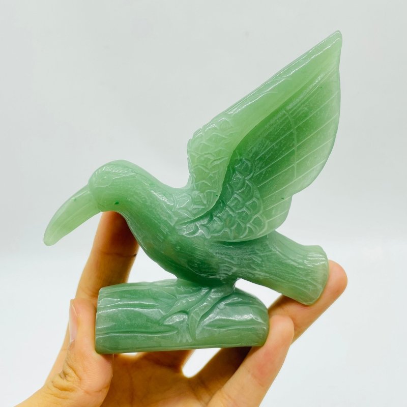 4 Pieces Green Aventurine Bird Carving -Wholesale Crystals