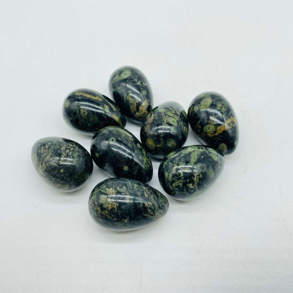 4 Types Mini Crystal Egg Moss Agate Kambaba Sodalite Lepidolite Wholesale -Wholesale Crystals