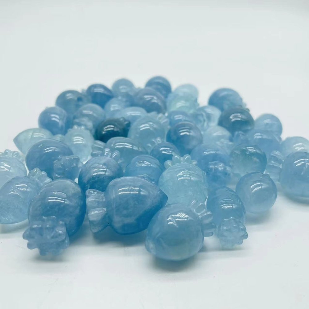 40 Pieces High Quality Aquamarine Carrot -Wholesale Crystals