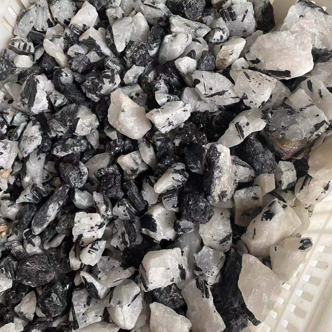 raw black tourmaline with quartz -Wholesale Crystals