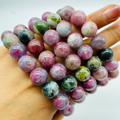 5 Pieces 12mm High Quality Unicorn Stone Bracelets -Wholesale Crystals