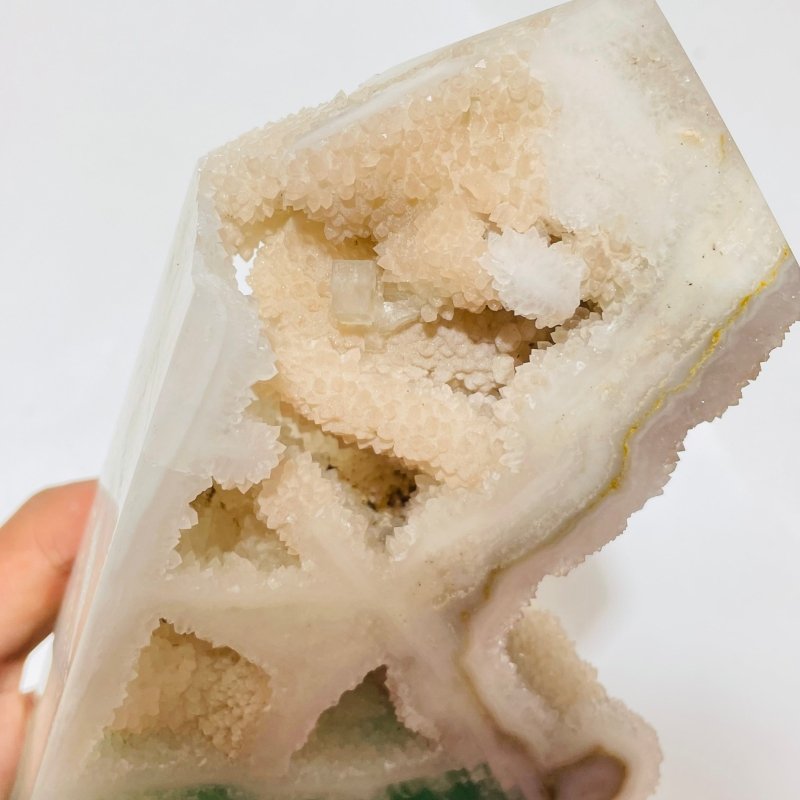 5 Pieces Large Fluorite Druzy Geode Points -Wholesale Crystals