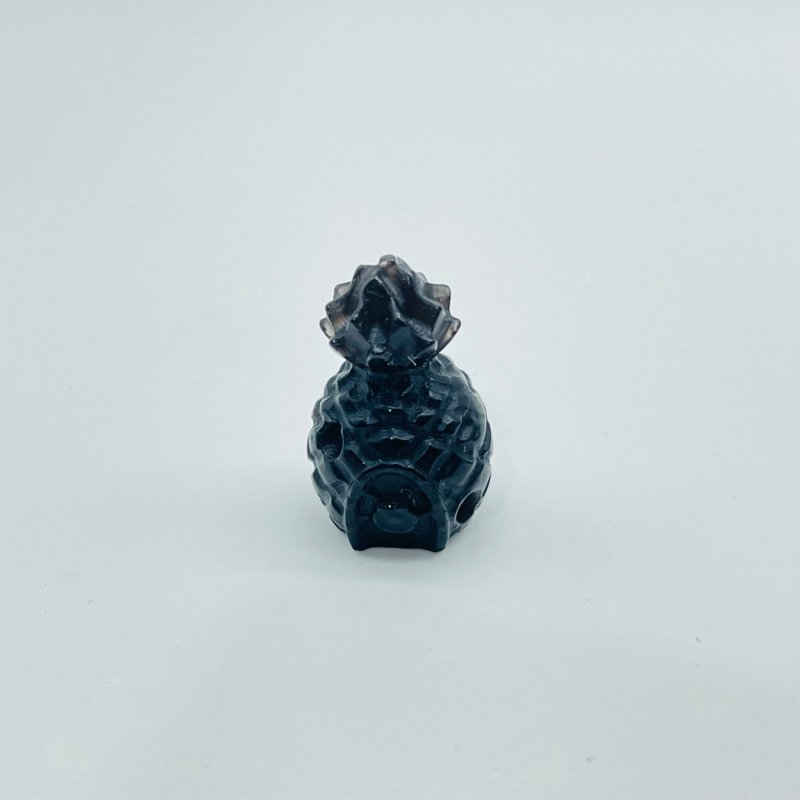 5 Types Mini Black Obsidian Carving Wholesale Pineapple Seashell Brain - Wholesale Crystals