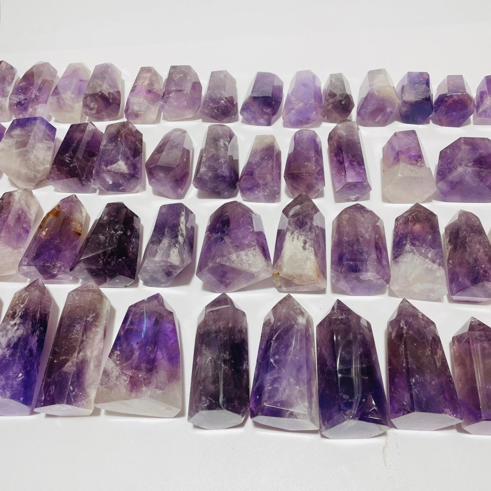 50 Pieces Amethyst Stone Tower Points -Wholesale Crystals