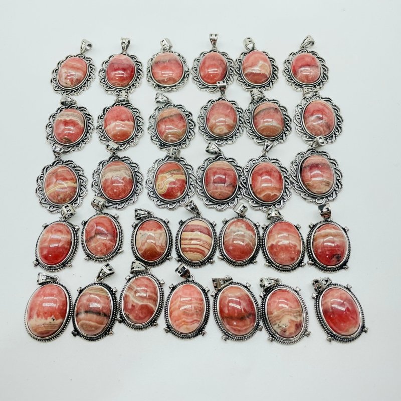 32 Pieces Rhodochrosite (Argentina) Pendant Charm -Wholesale Crystals