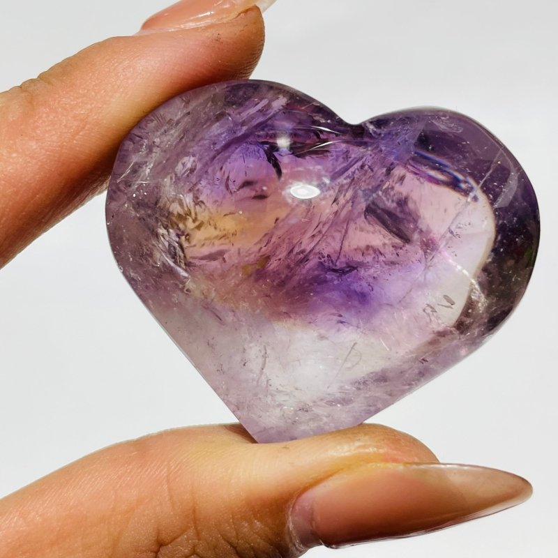 52 Pieces Ametrine Heart Crystal -Wholesale Crystals