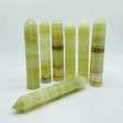 6-9in Afghanistan Stripe Jade Tower Point Wholesale -Wholesale Crystals