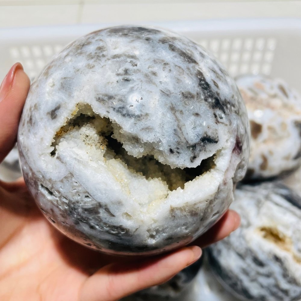 6 Pieces Large Sphalerite Geode Sphere Ball -Wholesale Crystals