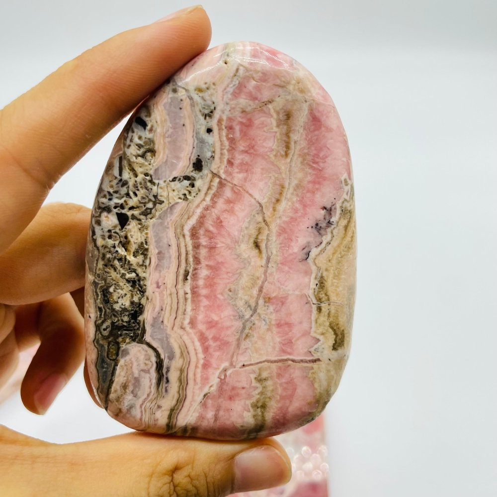 6 Pieces Small Rhodochrosite Slab -Wholesale Crystals