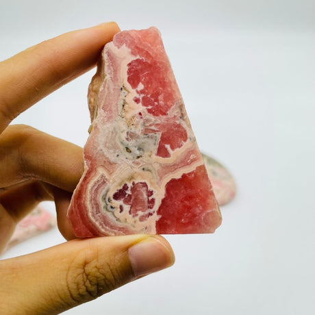 6 Pieces Small Rhodochrosite Slab -Wholesale Crystals