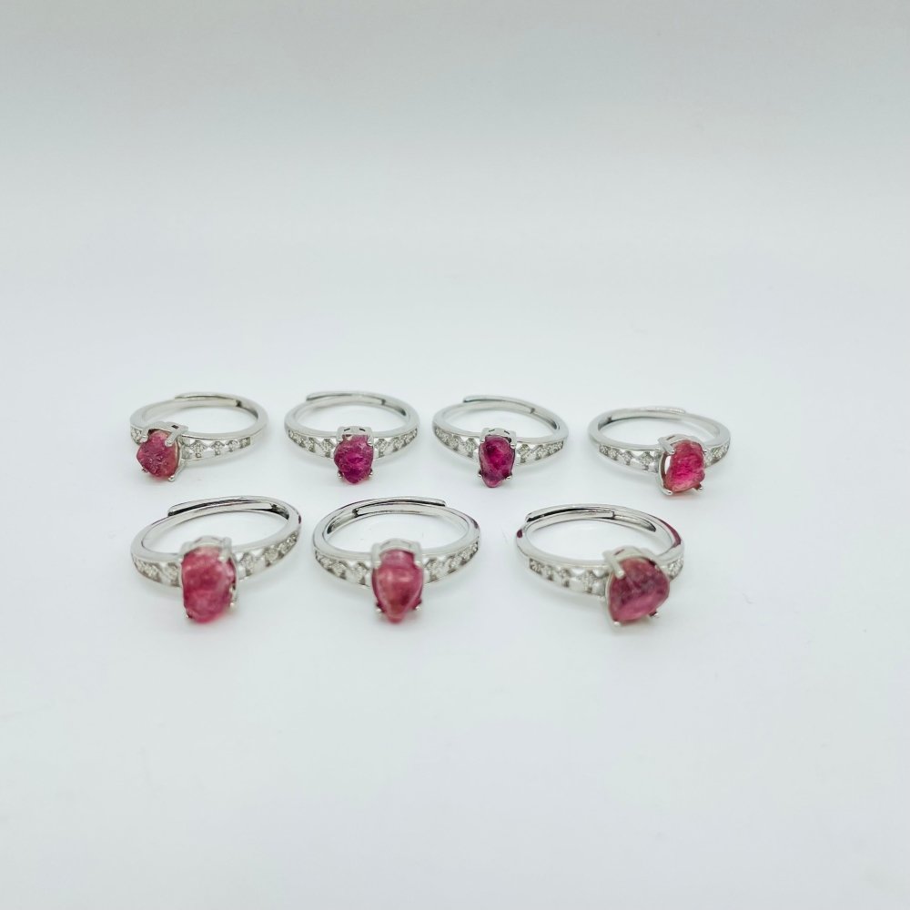 Beautiful Raw Red Tourmaline Gemstone Ring Wholesale -Wholesale Crystals