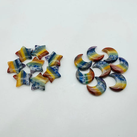7 Chakra Star Moon Carving Wholesale -Wholesale Crystals