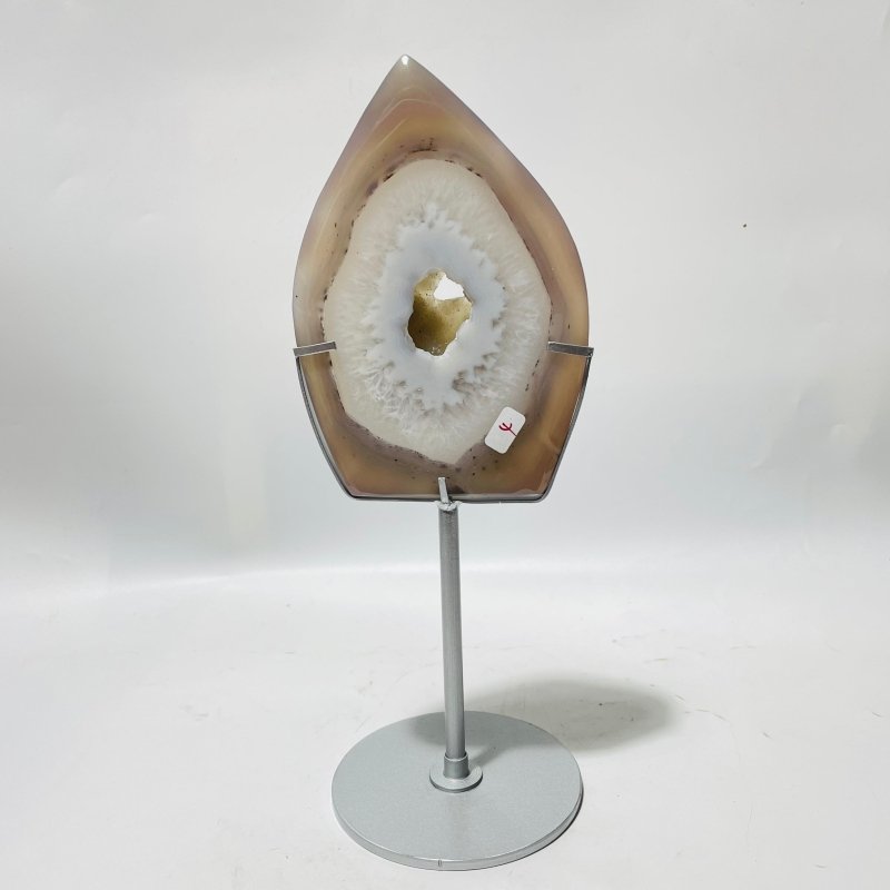 7 Pieces Large Geode Agate Arrow Head With Stand - Wholesale Crystals