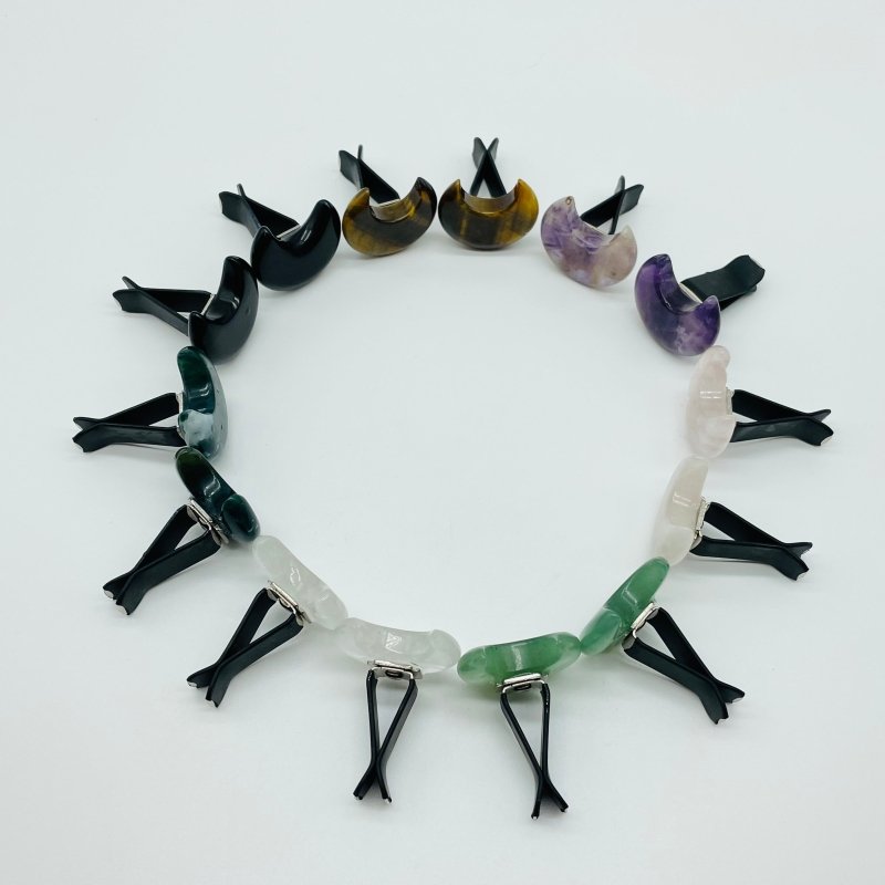 7 Types Crystal Car Air Vent Clips Moon Crystal Wholesale Car Accessories -Wholesale Crystals
