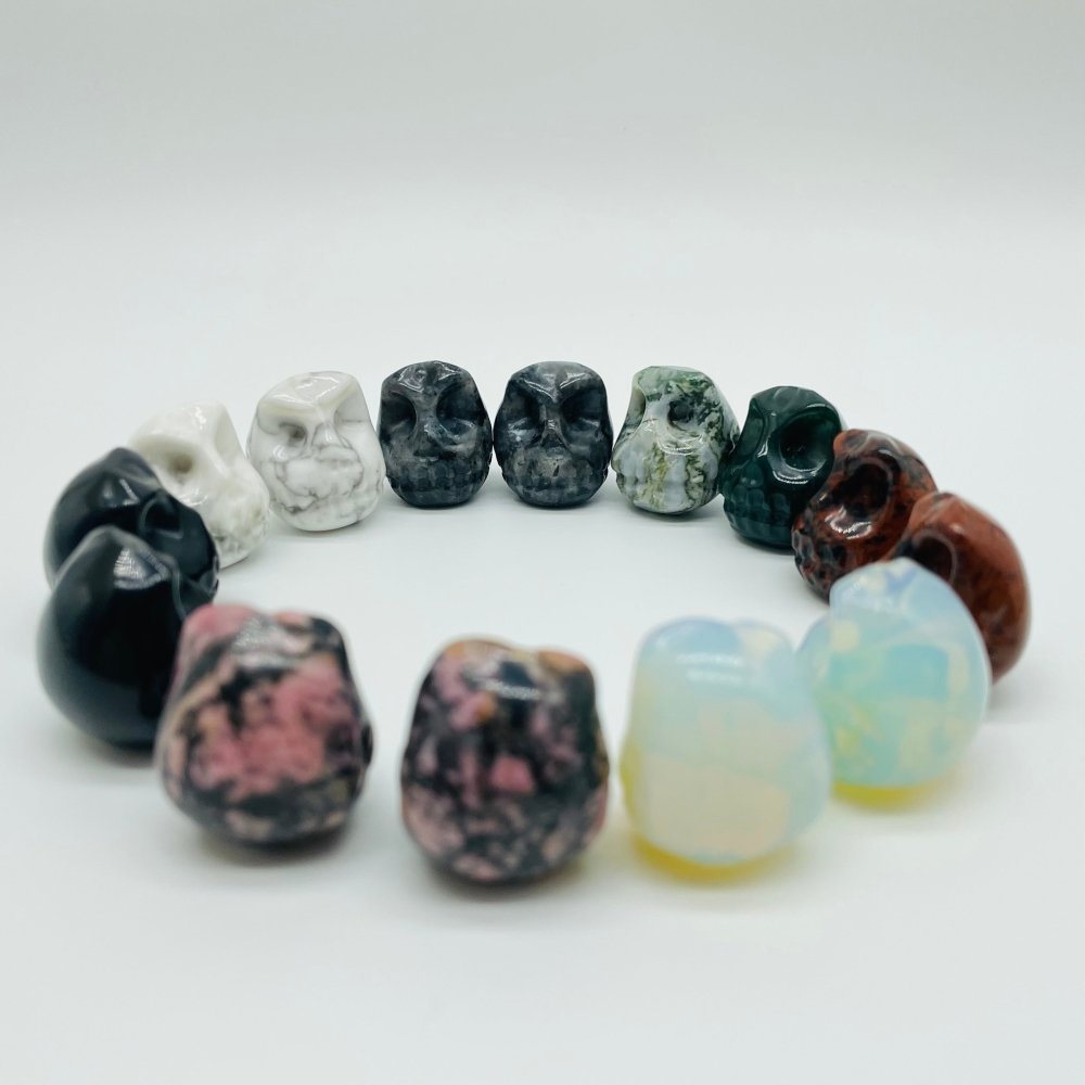7 Types Voodoo Doll Carving Wholesale Moss Agate Howlite Obsidian -Wholesale Crystals